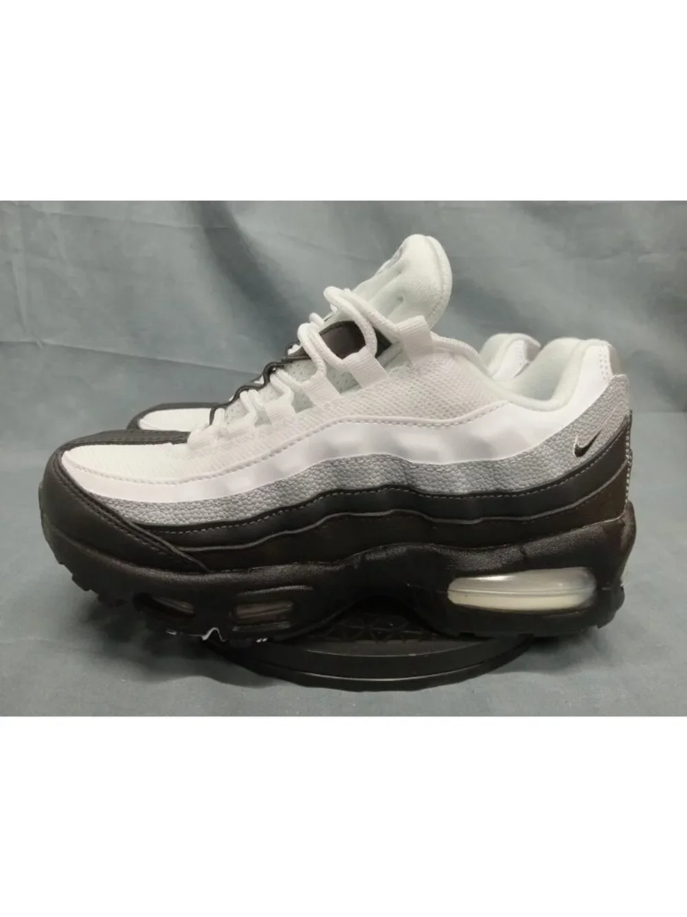 Nike Air Max 95 Big Bubble LTR (GS) Black White Wolf Grey Boys Size 5 NEW NO BOX